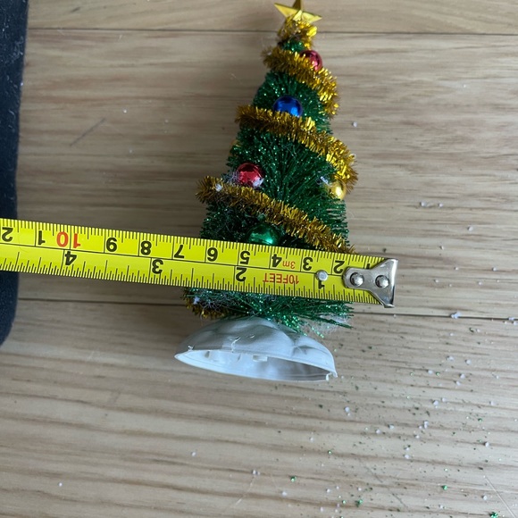 Christmas Village Decorated Glitter Tree Bottle Brush Tree - Picture 2 of 5